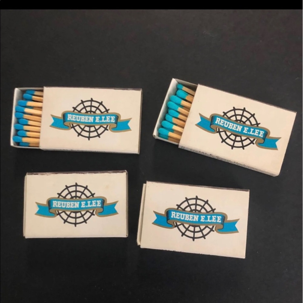 4 Vintage Matchbooks Reuben E Lee